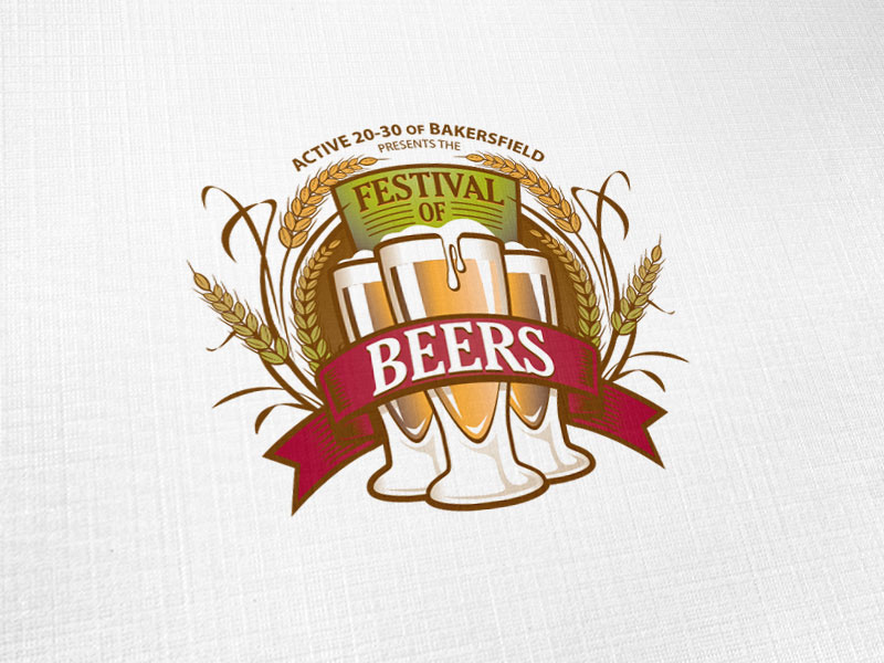 Bakersfield Festival of Beers Logo Design