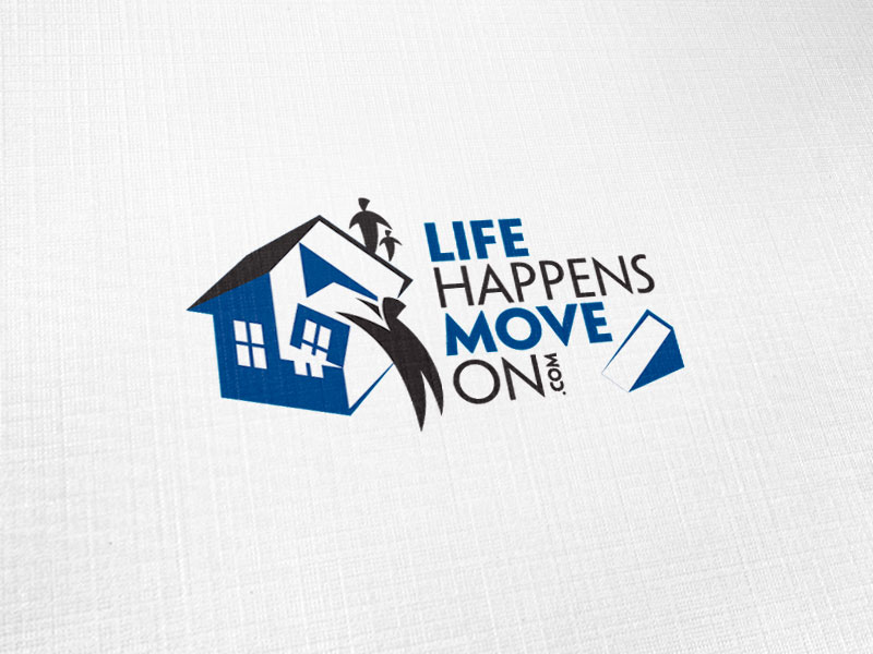 Life Happens Move On Logo Design